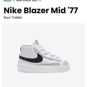 BRAND NEW! Baby/Toddler Nike Blazer Mid Size 7c